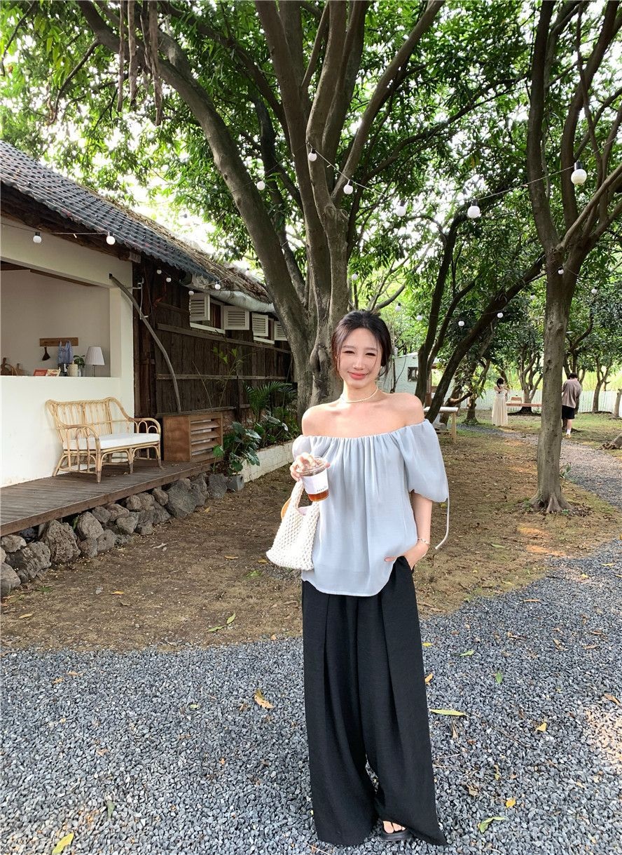 2WAYバックリボンバルーン半袖ブラウス | 詳細画像12