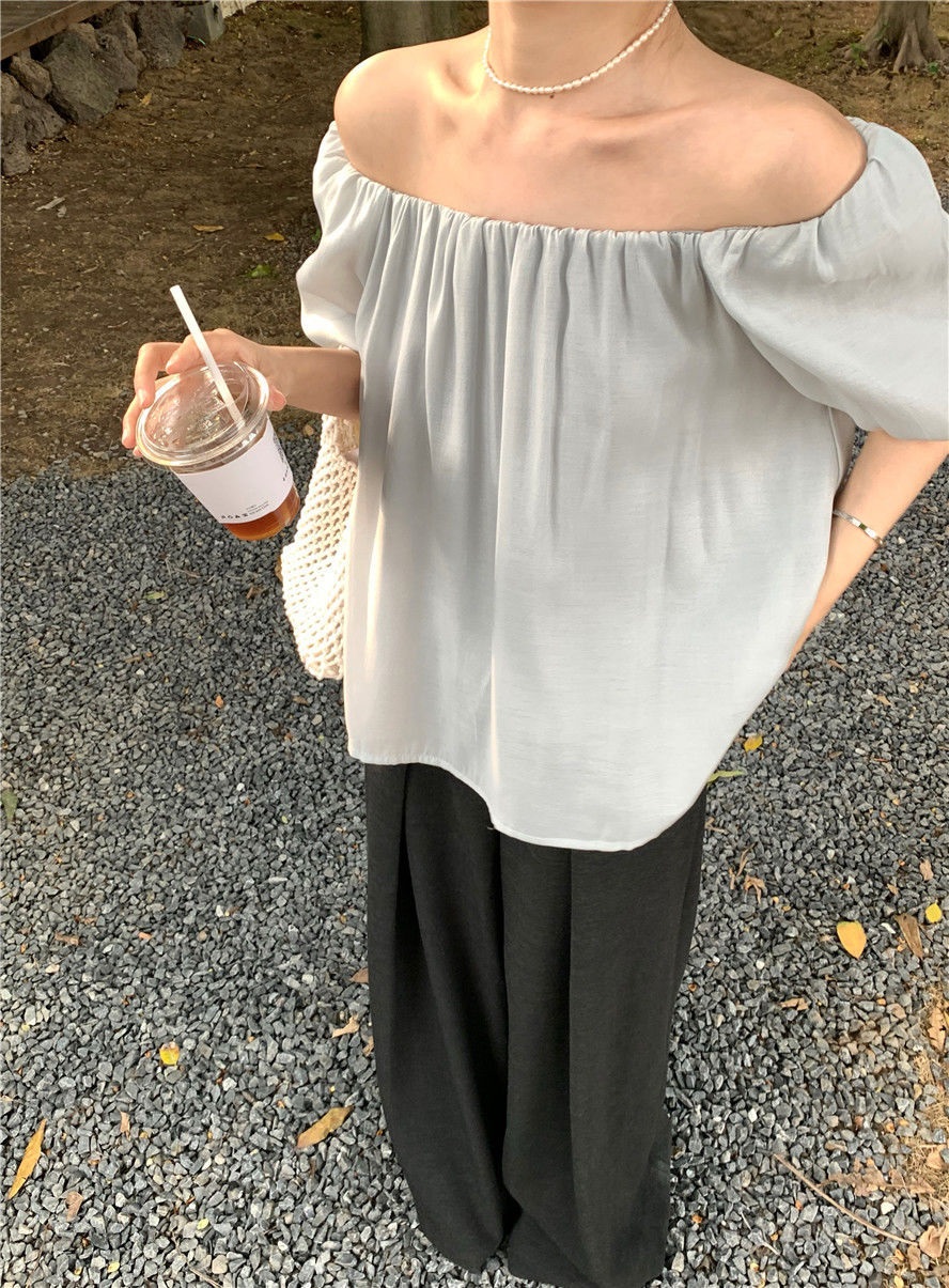 2WAYバックリボンバルーン半袖ブラウス | 詳細画像13