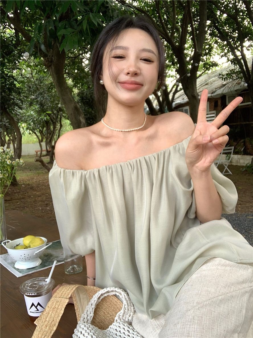 2WAYバックリボンバルーン半袖ブラウス | 詳細画像16