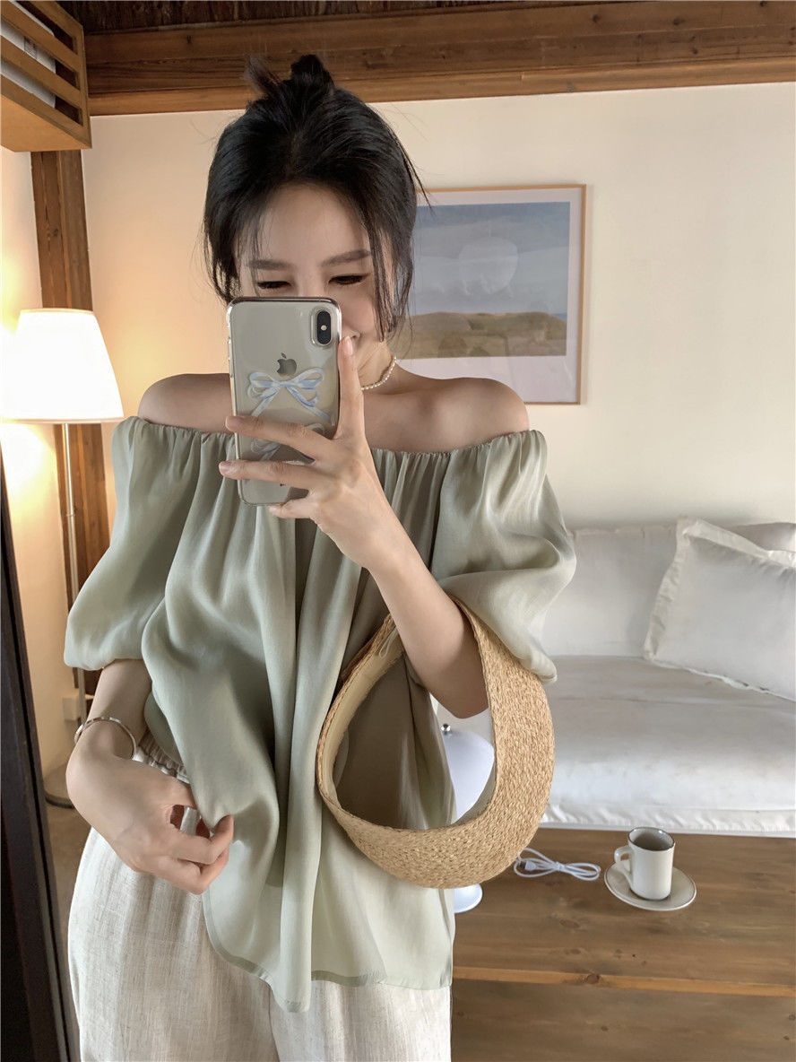 2WAYバックリボンバルーン半袖ブラウス | 詳細画像18