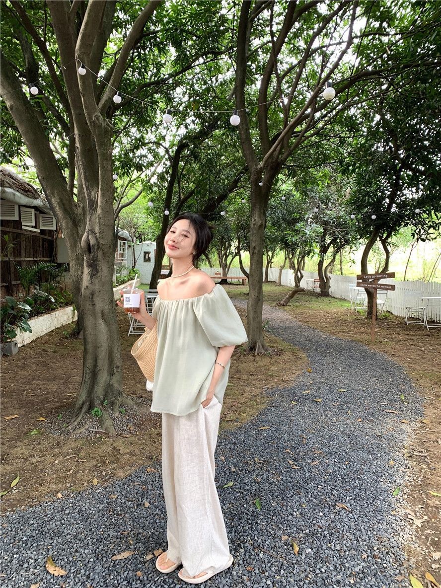 2WAYバックリボンバルーン半袖ブラウス | 詳細画像20