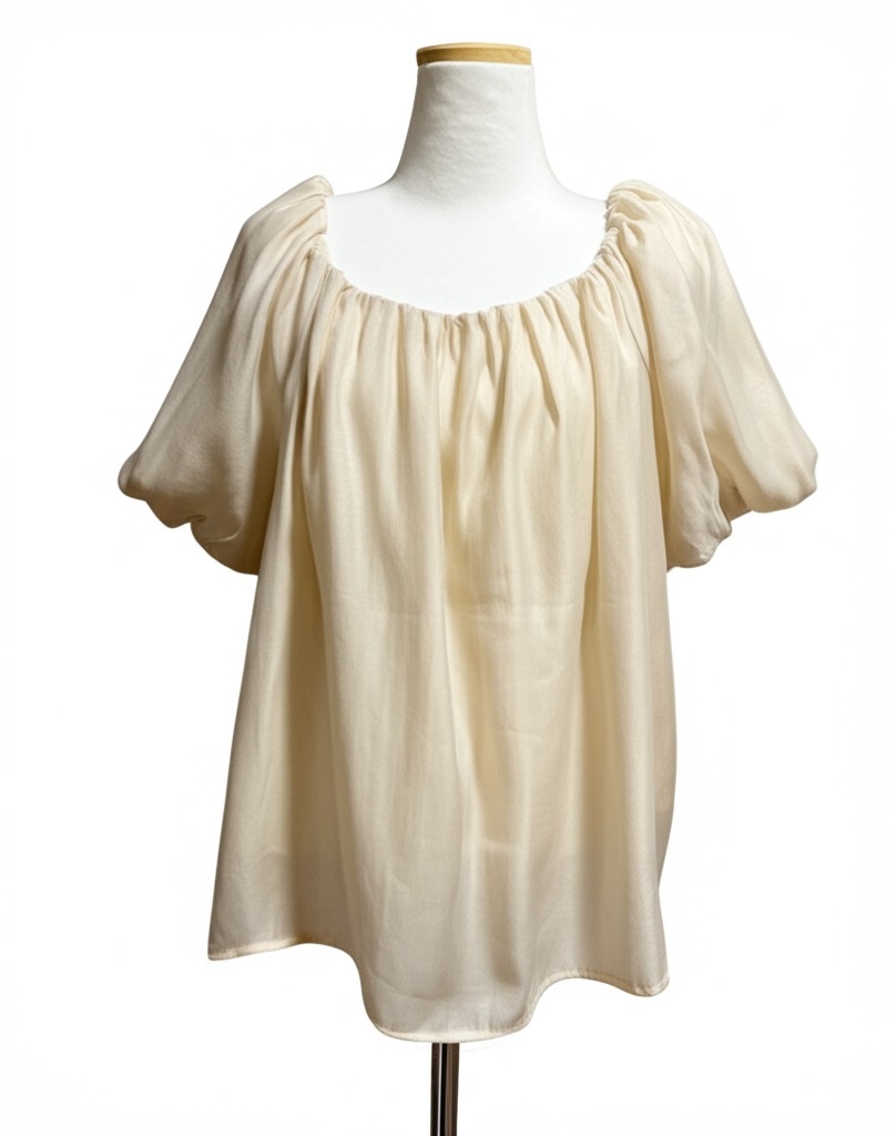 2WAYバックリボンバルーン半袖ブラウス | 詳細画像24