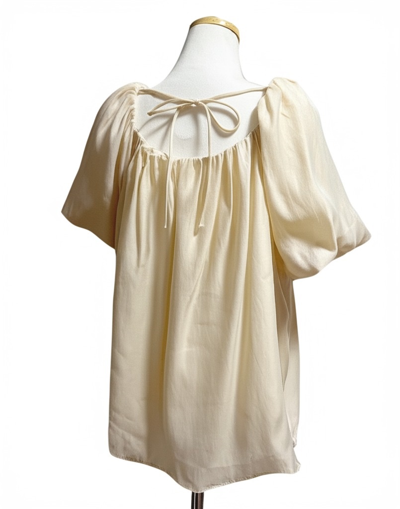 2WAYバックリボンバルーン半袖ブラウス | 詳細画像25