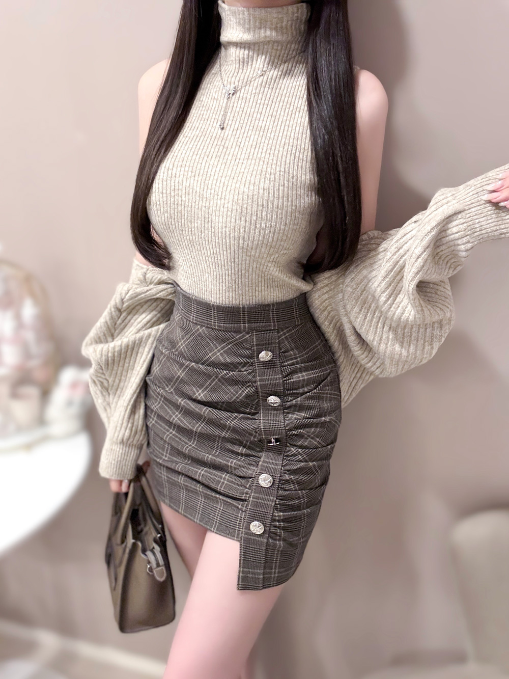 ハイネックニットノースリーブ&ボレロカーディガンSET | 詳細画像2