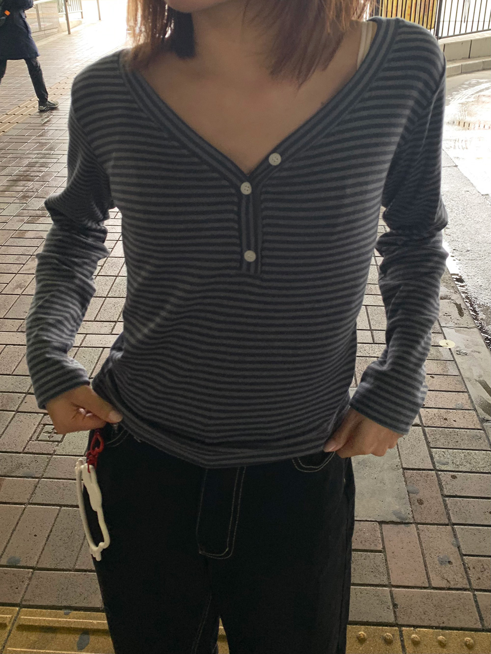 PARTIMENTO WOMEN ボーダー 長袖 半袖 カットソー ボタン 1909358_25131128_k4.jpg?f=webp