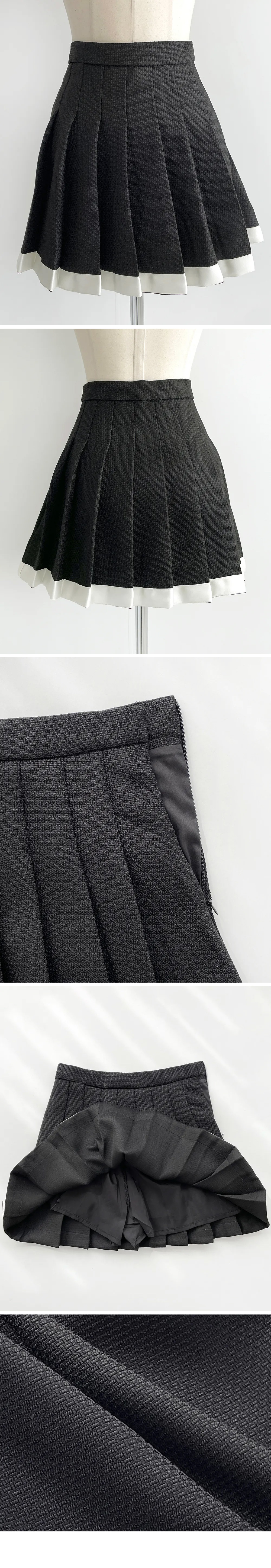 配色カラーツイードジャケット&パンツ裏地プリーツスカートSET | 詳細画像16