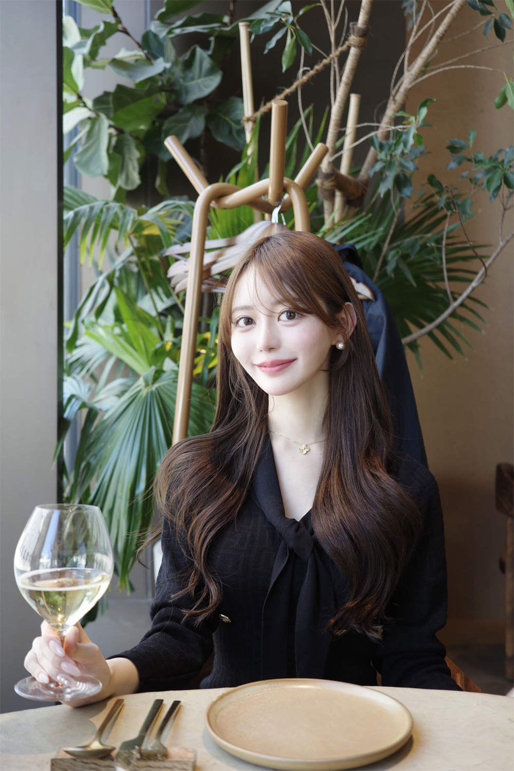 ボウタイダブルボタンニットミニワンピース | 詳細画像3