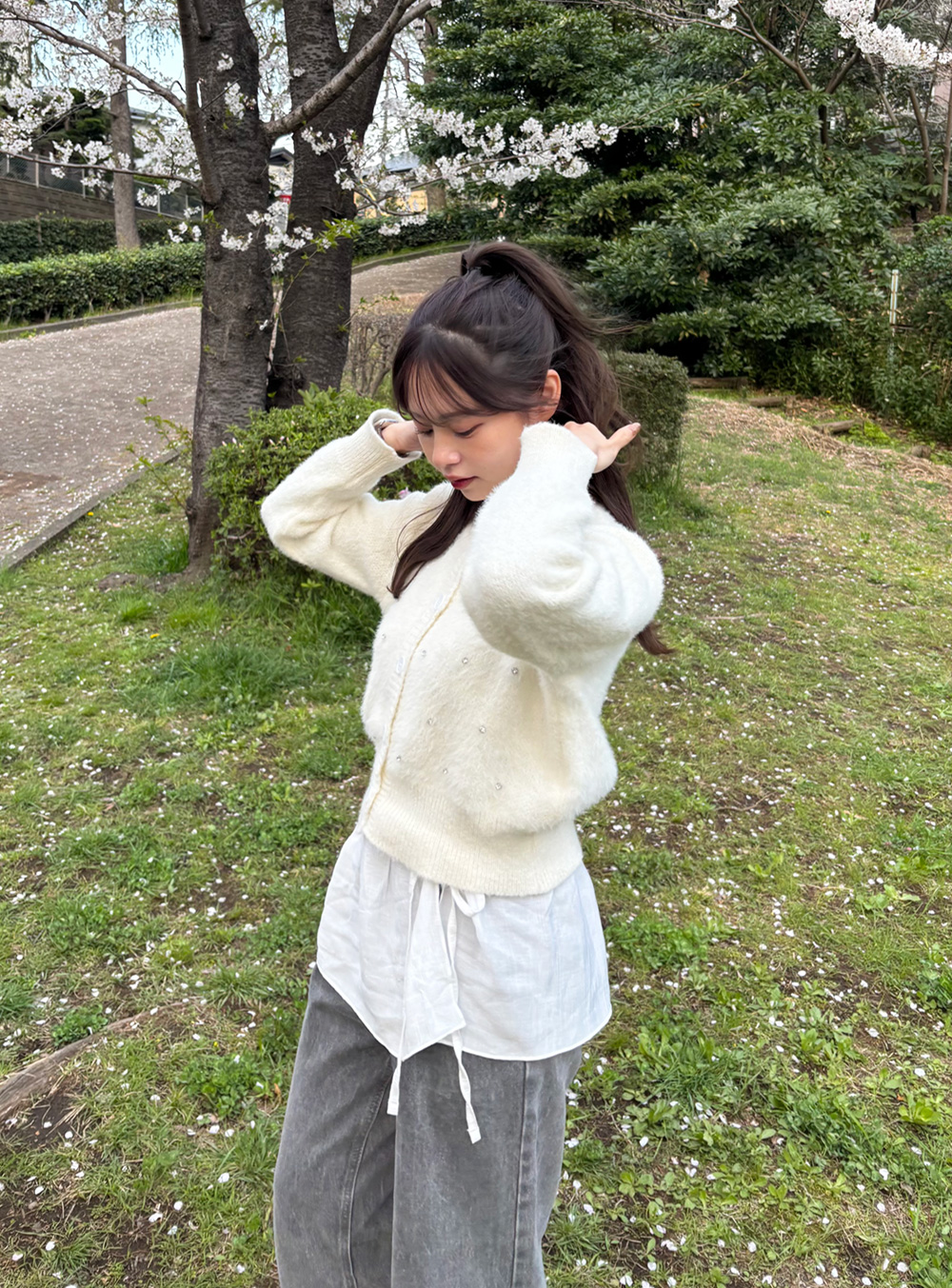 キュービックアンゴラタッチカーディガン | 詳細画像17