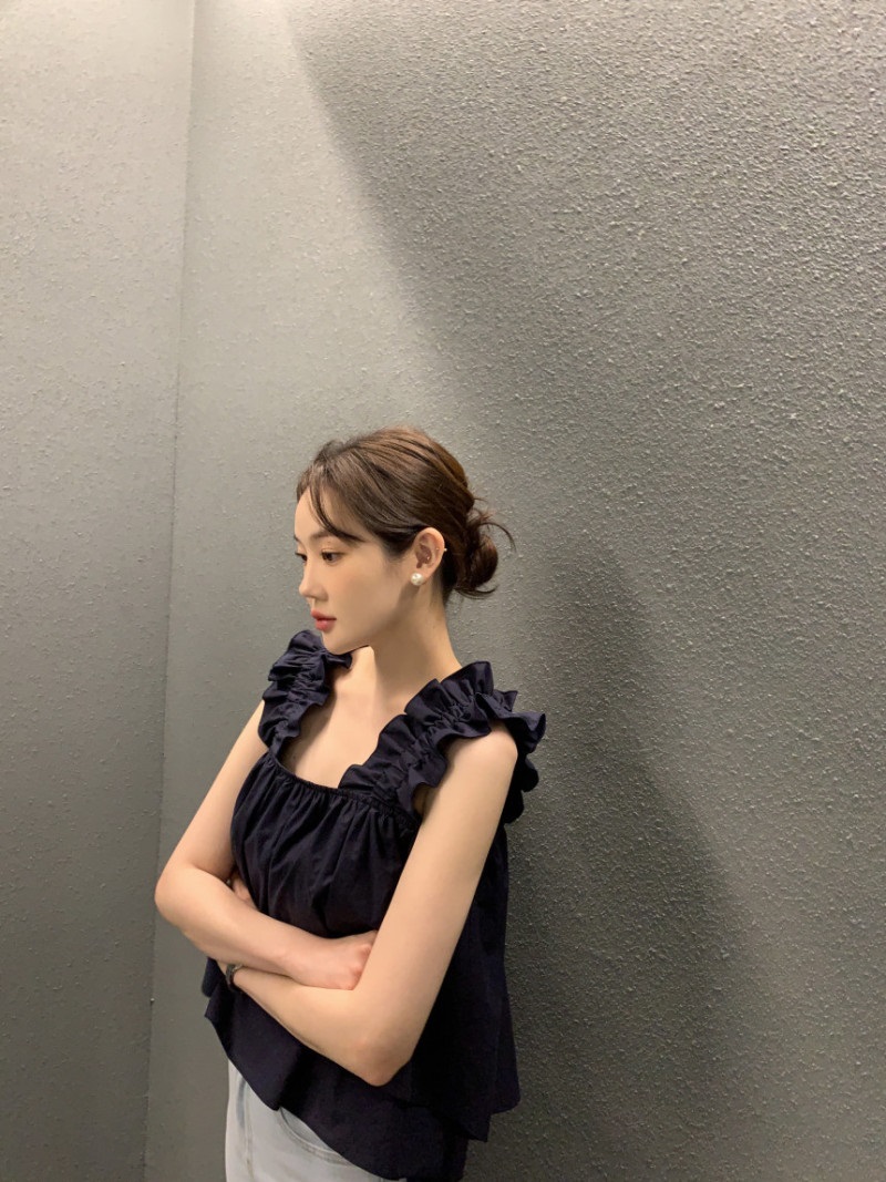 フリルシャーリングレイヤードノースリブラウス | 詳細画像27