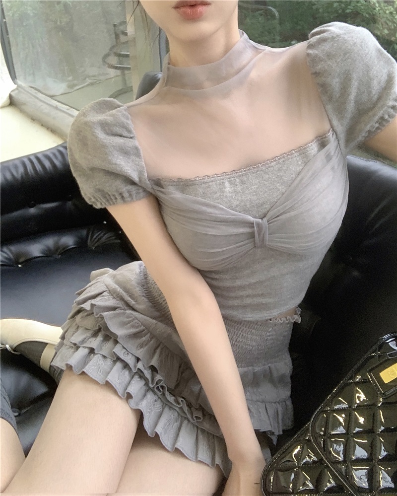 パンツ裏地シャーリングフリルティアードスカート | 詳細画像10