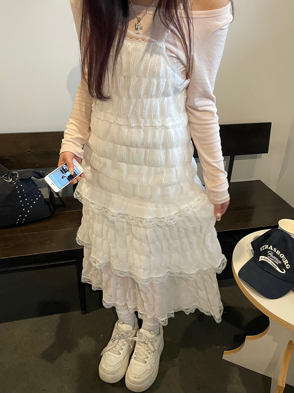 リンクルレースティアードキャミワンピース | 詳細画像2