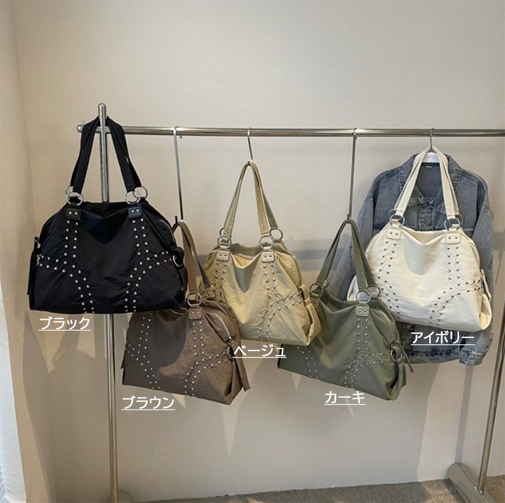 スタッズリングハンドルトートバッグ | 詳細画像12