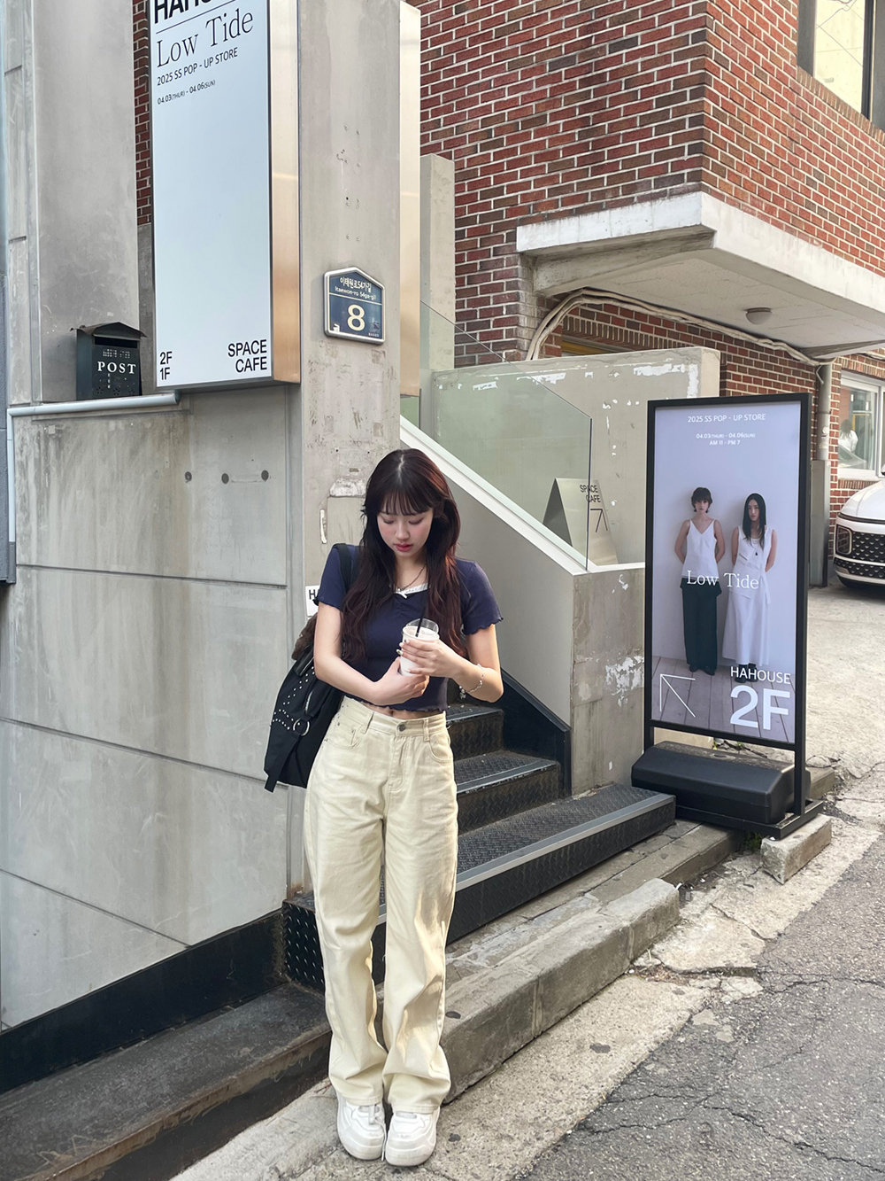 裏起毛ストレートワイドパンツ | 詳細画像3