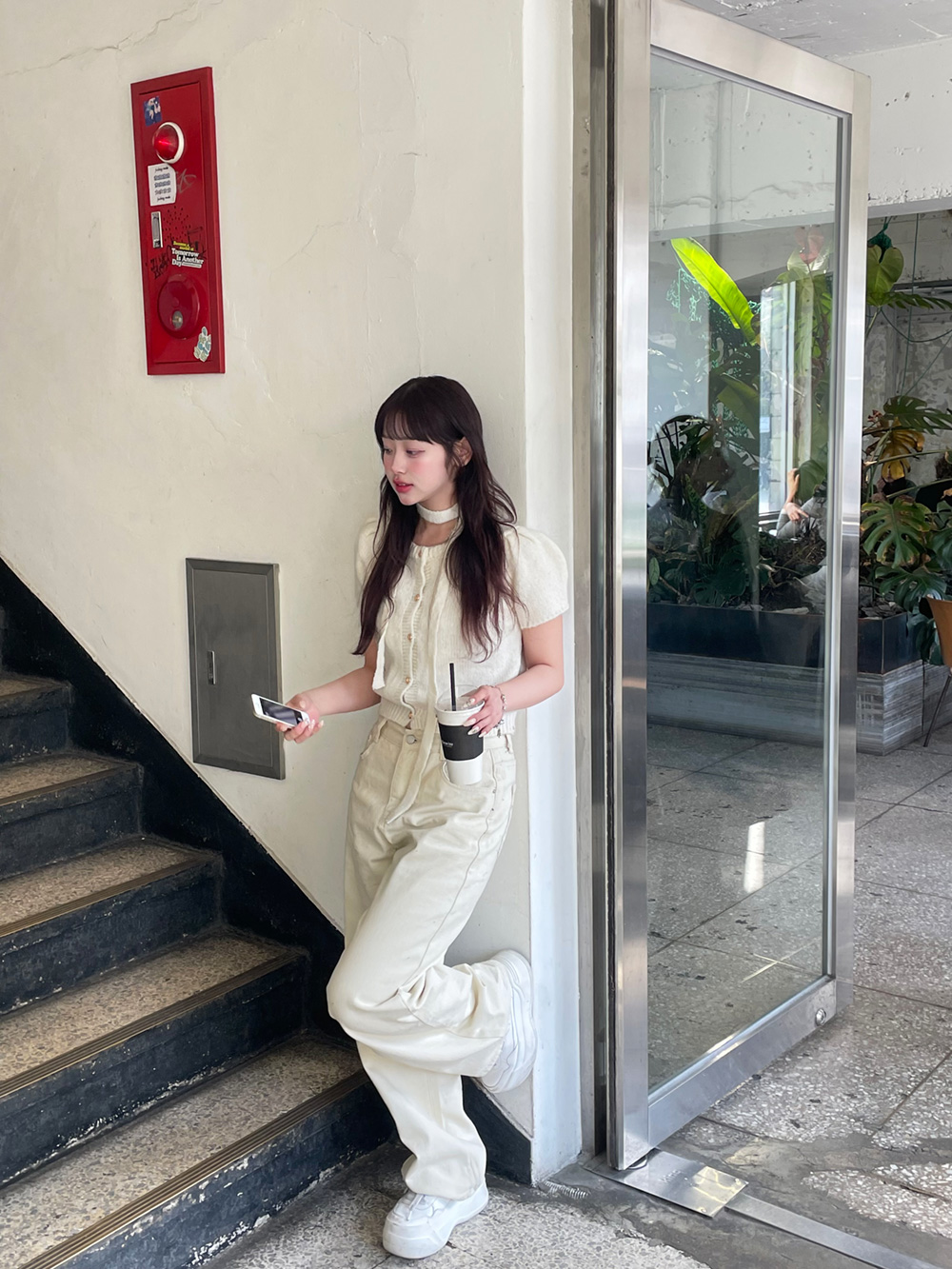 裏起毛ストレートワイドパンツ | 詳細画像4