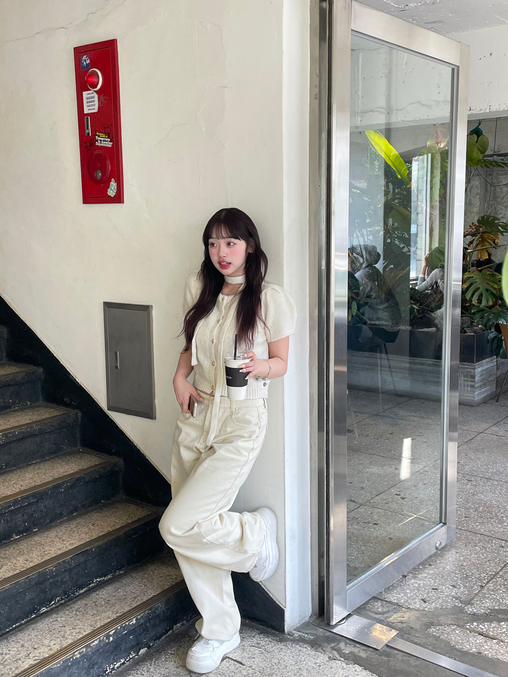 裏起毛ストレートワイドパンツ | 詳細画像6