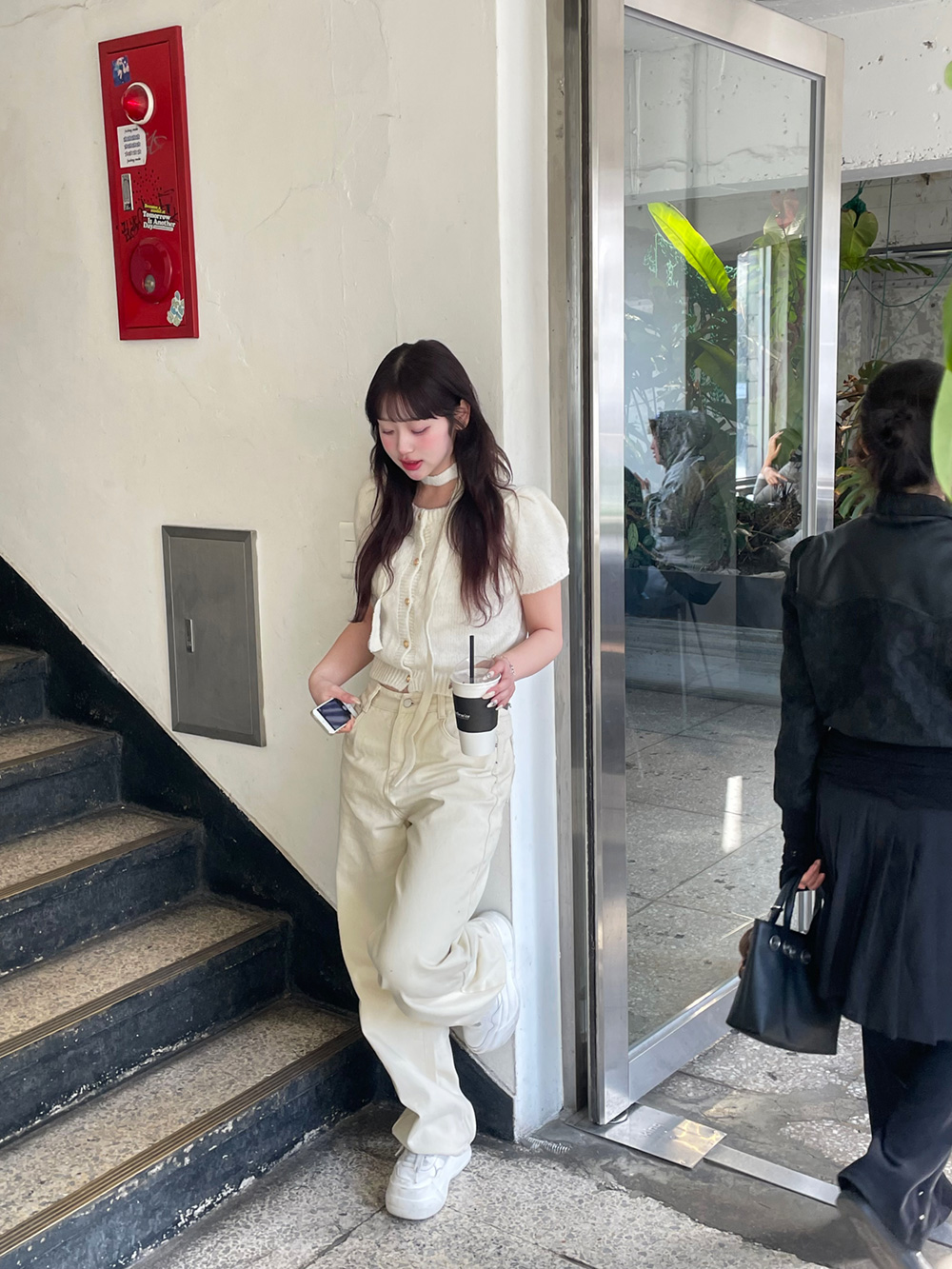 裏起毛ストレートワイドパンツ | 詳細画像7