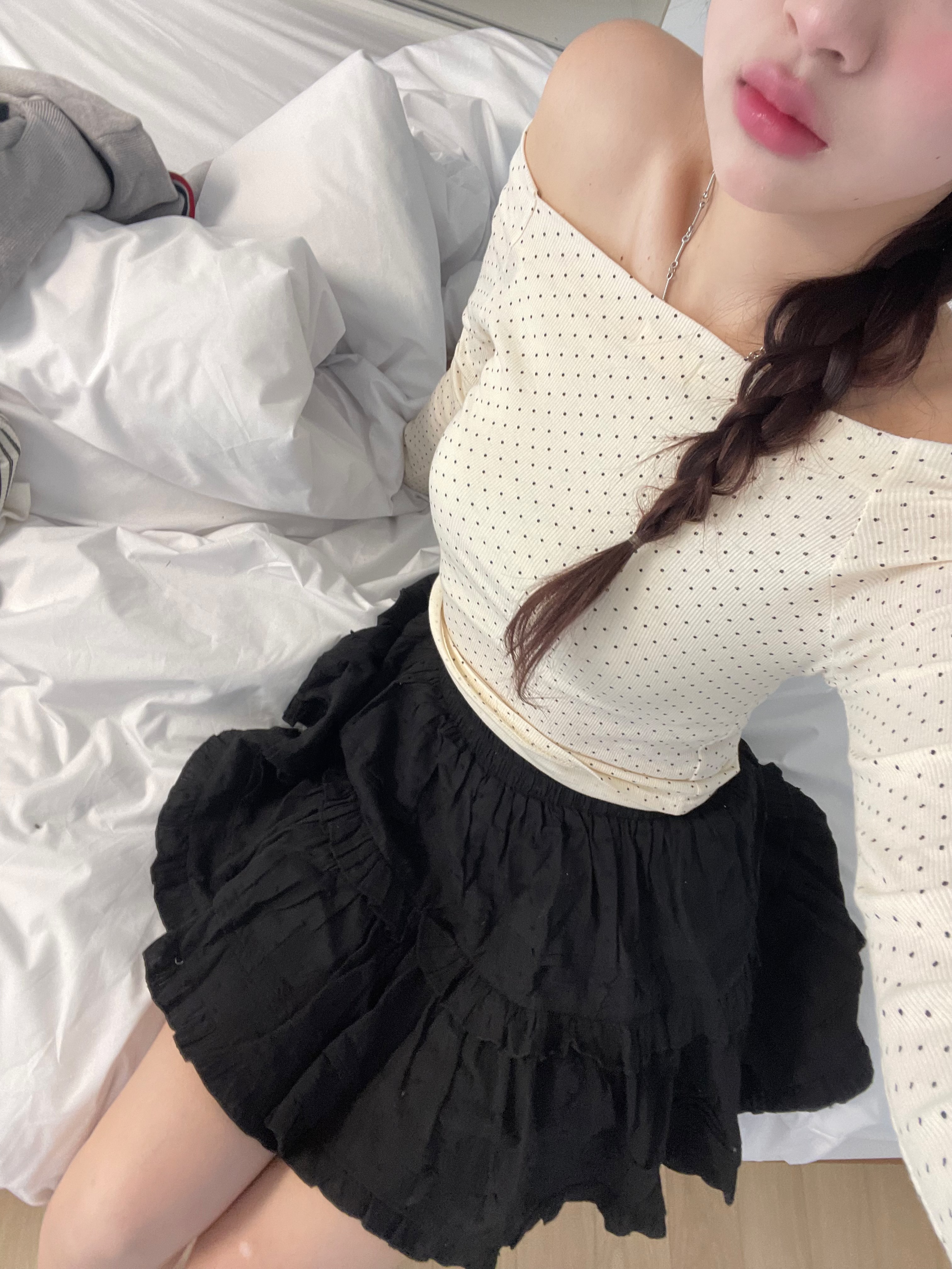 ドットオフショルリブTシャツ | 詳細画像11