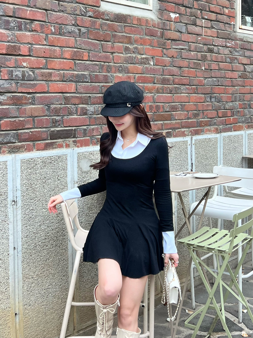 シャツレイヤードミニワンピース | 詳細画像3