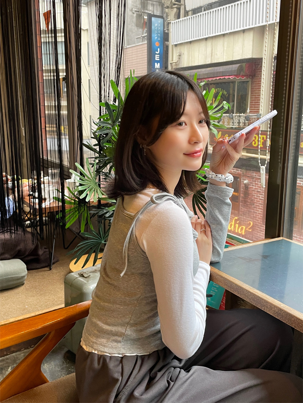 アシメネック長袖Tシャツ2SET | レディースファッション通販 - DHOLIC