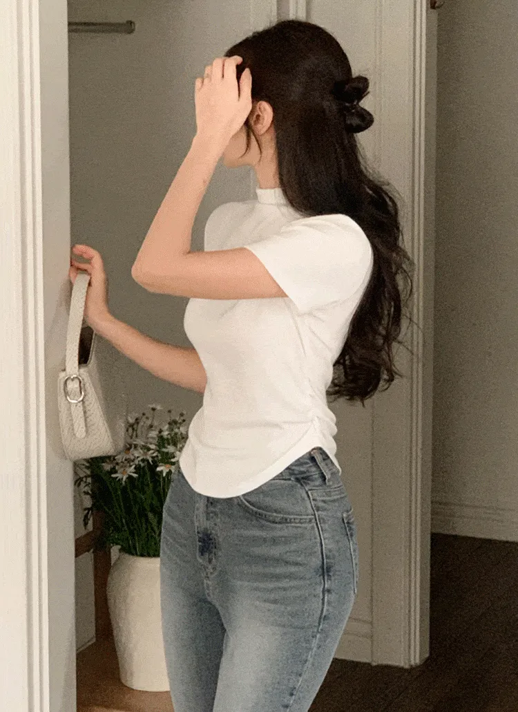 モックネックシャーリング半袖Tシャツ | FROMDAYONE | 詳細画像1