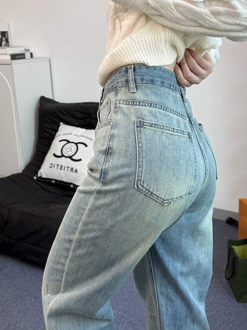 ゴールドリボン刺繍デニムパンツ | 詳細画像10