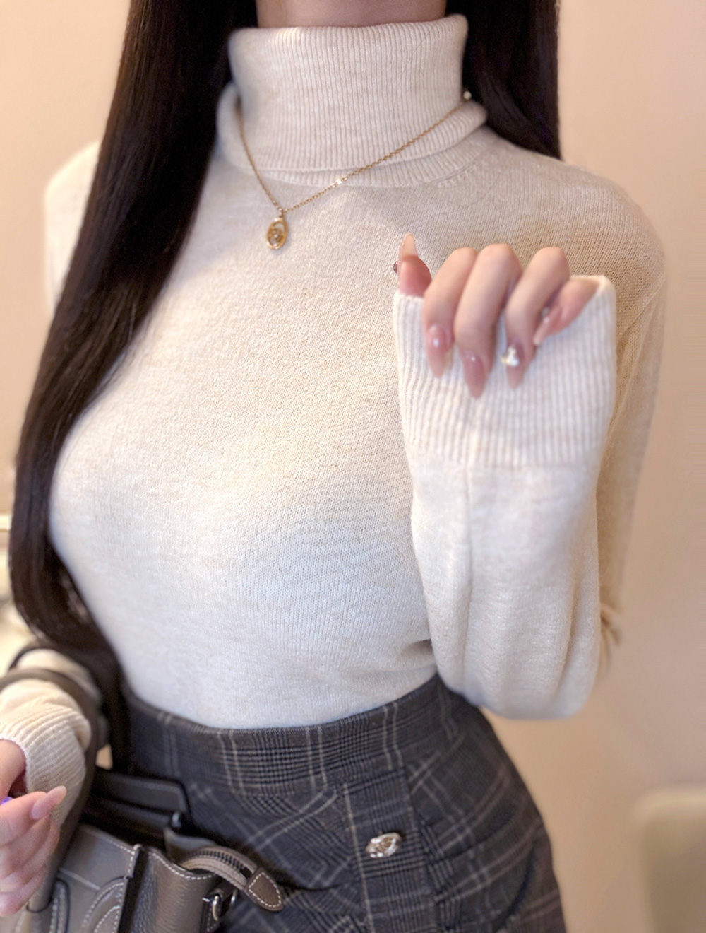 12COLORSウール混タートルネックニット | 詳細画像5