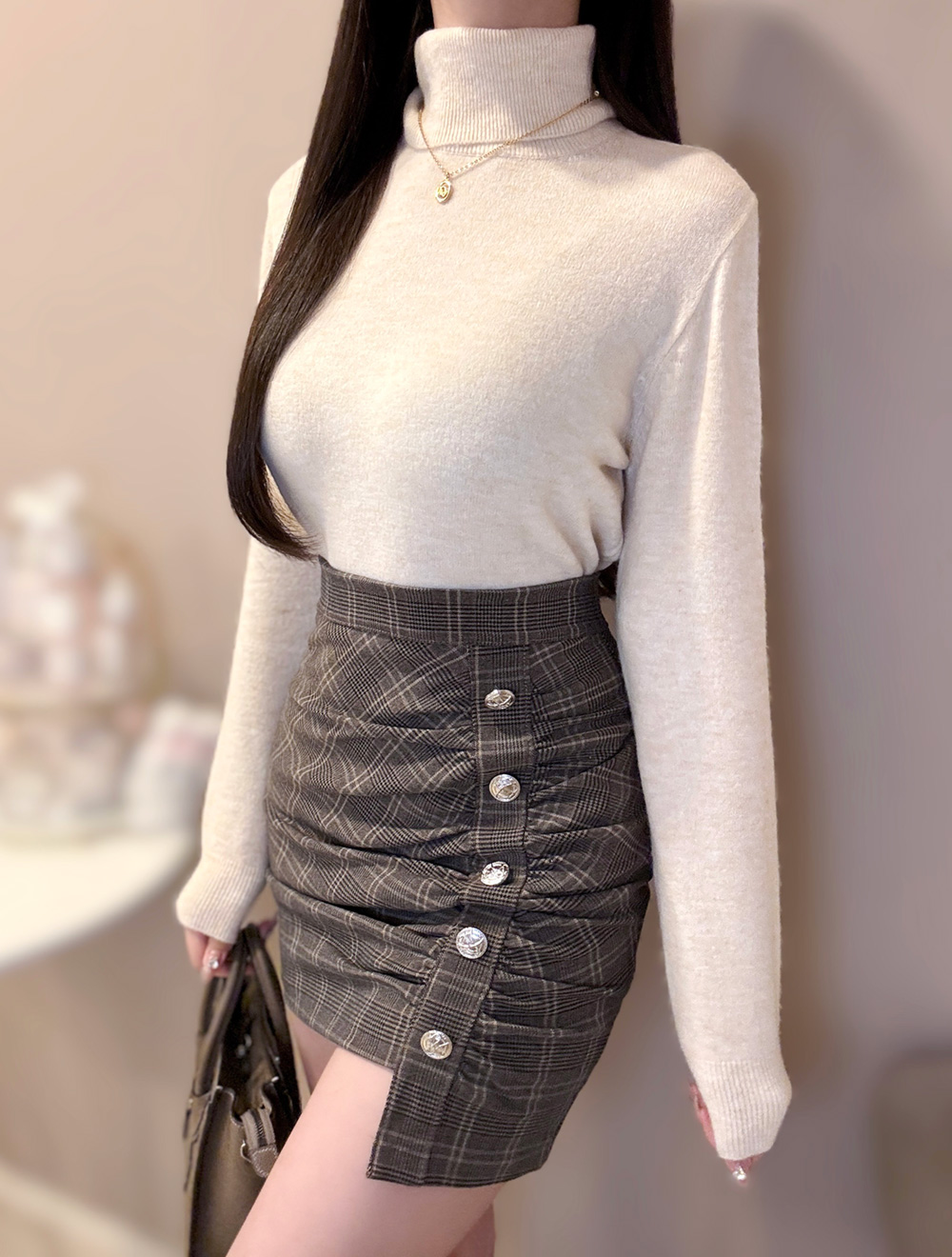 12COLORSウール混タートルネックニット | 詳細画像6