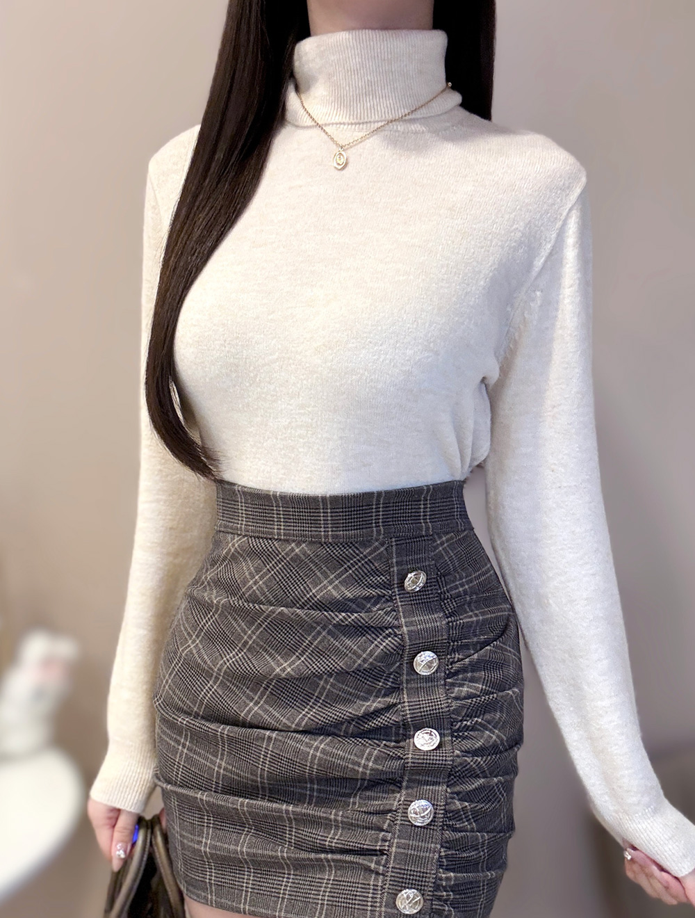 12COLORSウール混タートルネックニット | 詳細画像11