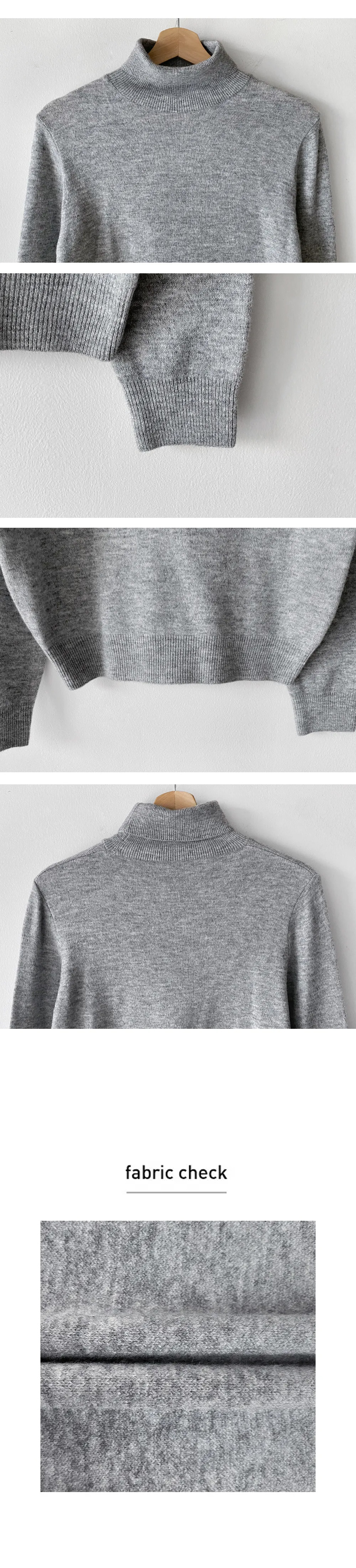 12COLORSウール混タートルネックニット | 詳細画像14