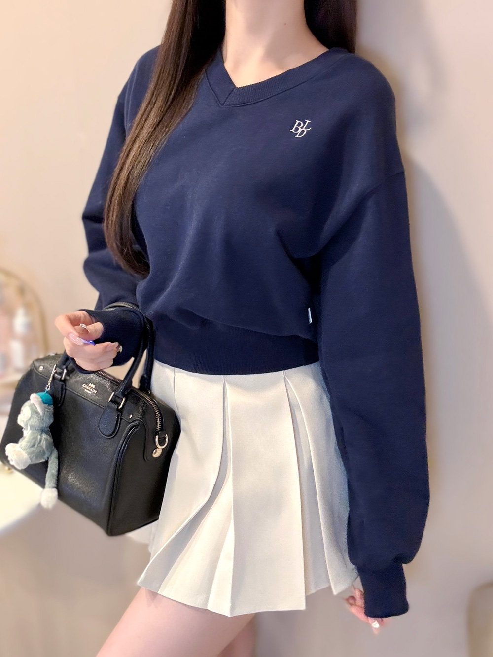 刺繍Vネックスウェット | 詳細画像8