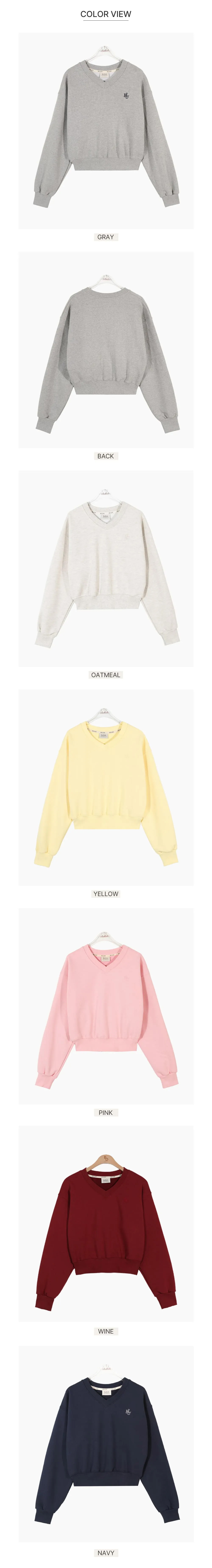 刺繍Vネックスウェット | 詳細画像15