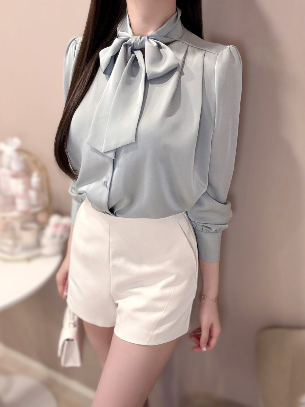 ネックリボンシフォンブラウス | 詳細画像2