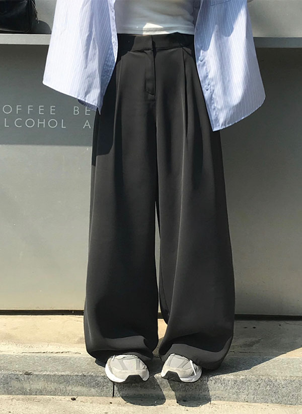 beidelli made]2TYPEツータックワイドフォルムスラックス | レディース