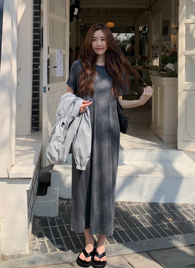 ストラップ付2TYPE半袖Tシャツワンピース | レディースファッション
