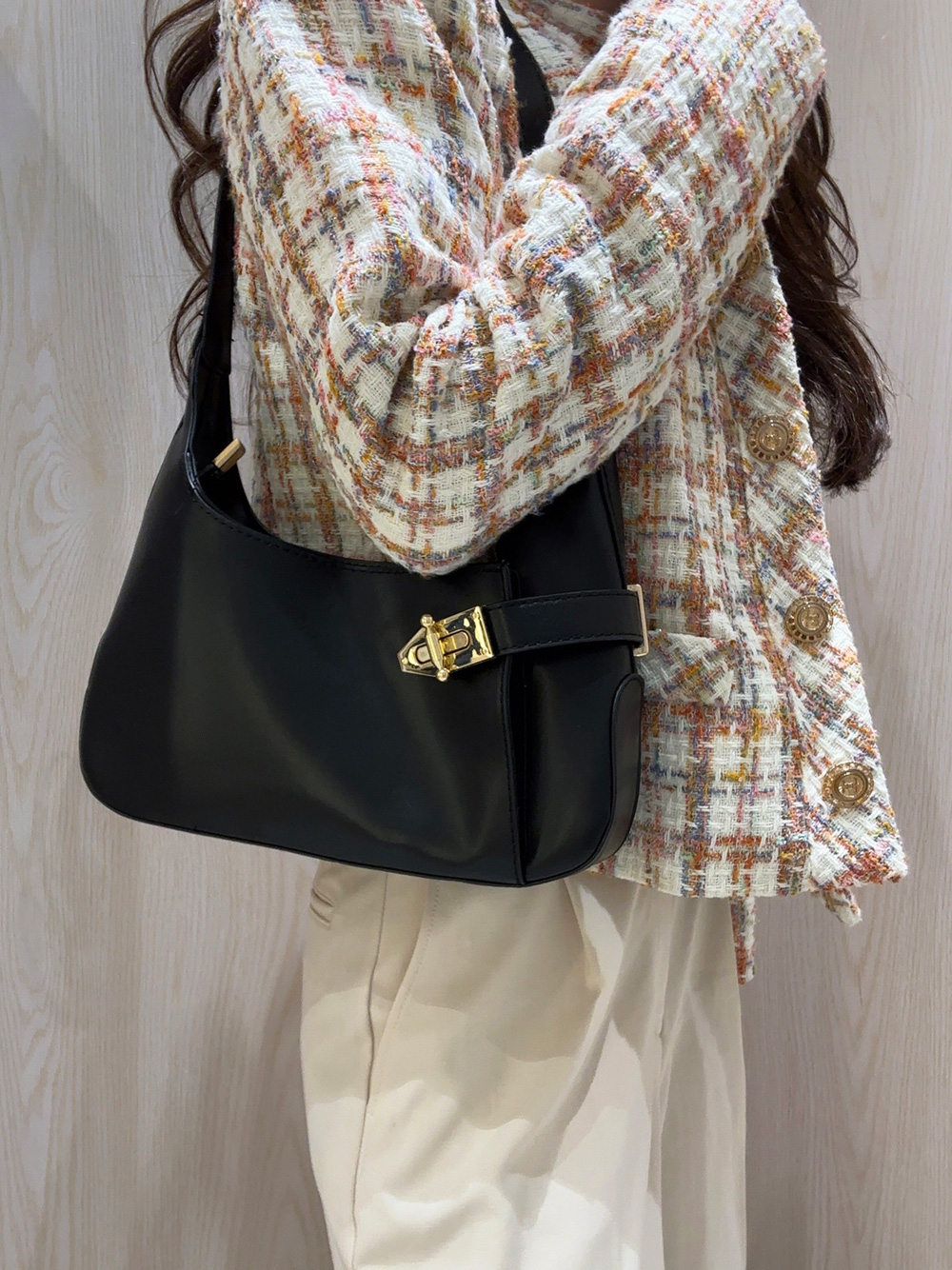 サイドゴールドバックルトートバッグ | 詳細画像2