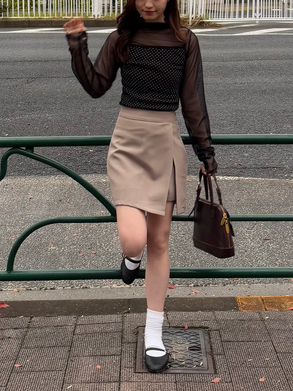 メロウモックネックシアーTシャツ | 詳細画像7