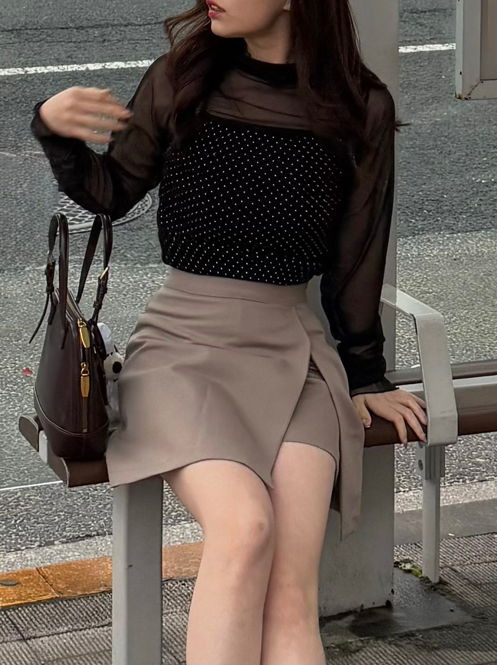 メロウモックネックシアーTシャツ | 詳細画像11