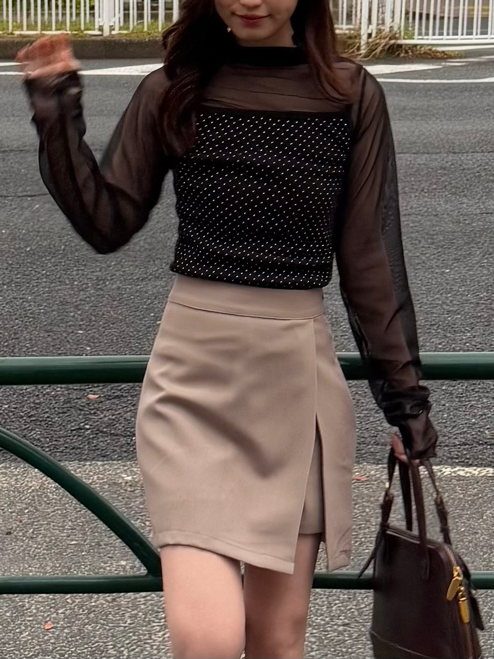 メロウモックネックシアーTシャツ | 詳細画像12