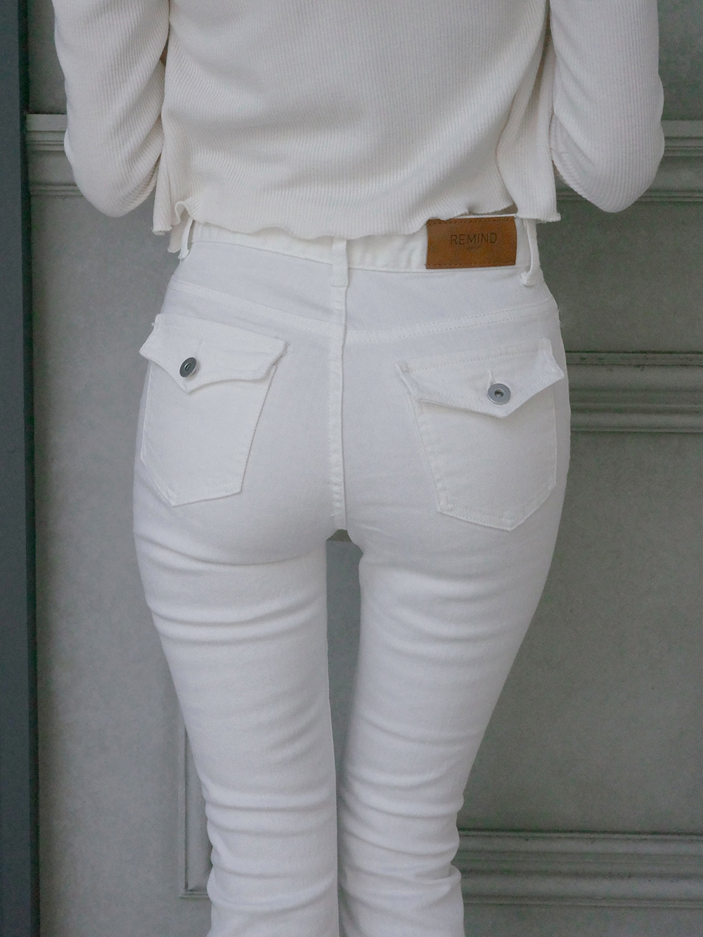 フラップポケットフレアデニムパンツ | 詳細画像8