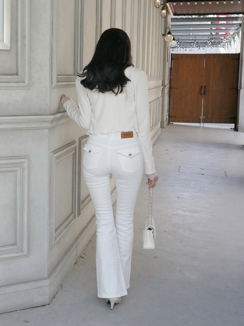 フラップポケットフレアデニムパンツ | 詳細画像9