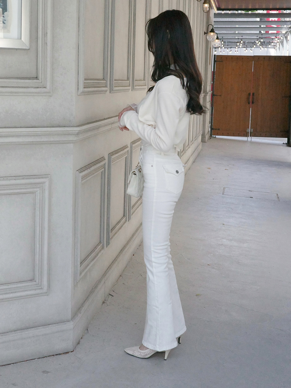 フラップポケットフレアデニムパンツ | 詳細画像11