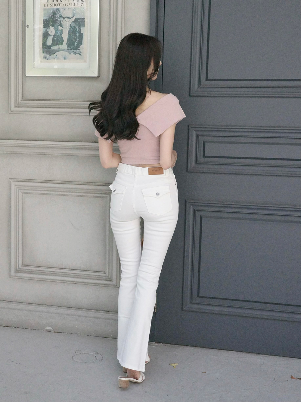 フラップポケットフレアデニムパンツ | 詳細画像13