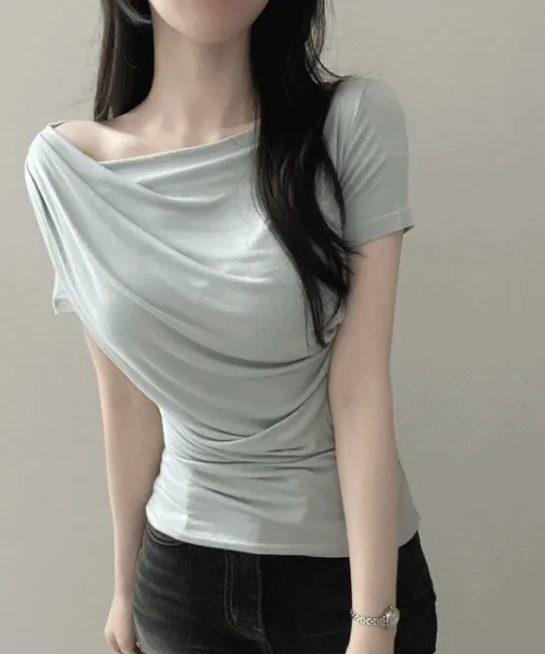 ドレープ半袖Tシャツ | NEEDON | 詳細画像1