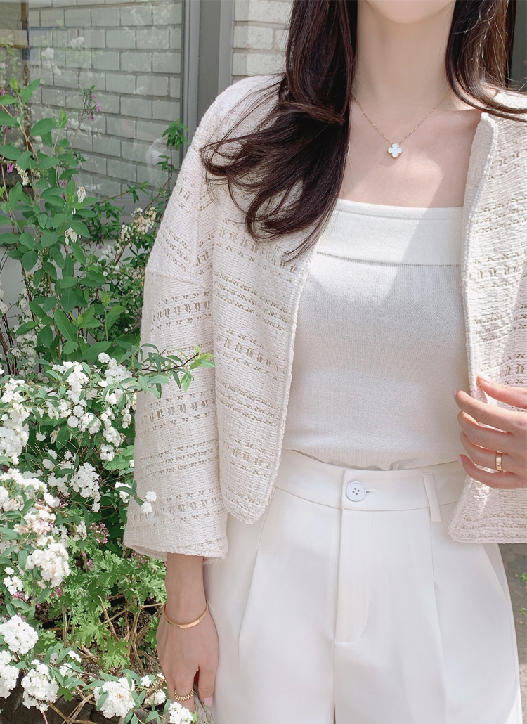 クロシェ編みオープンジャケット | レディースファッション通販 - DHOLIC