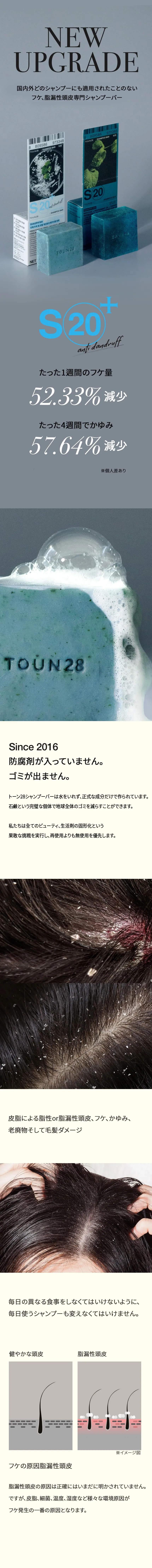 [トーン28] (アップグレード)シャンプーバーS20メントール+ぺパーミント | 詳細画像2