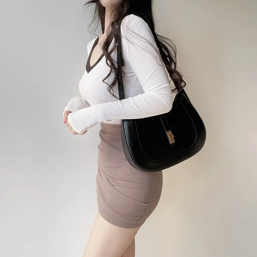 シャーリングハイウエストスカート | mirangmirang | 詳細画像6