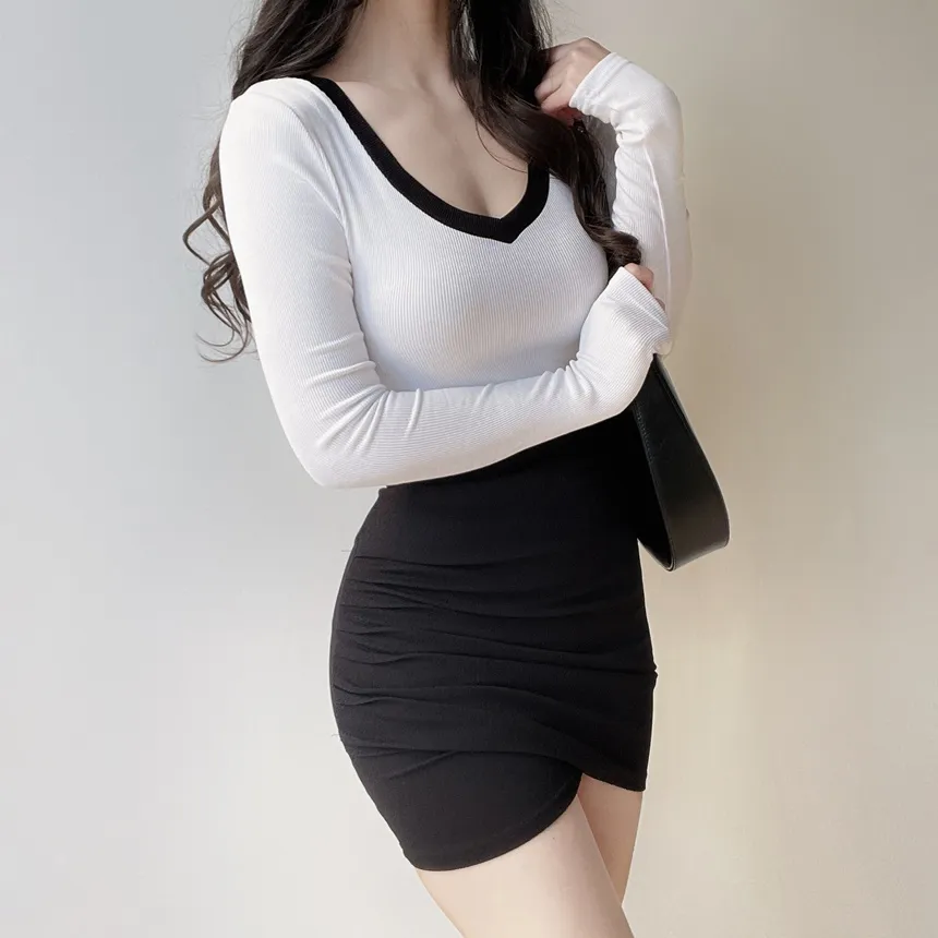 シャーリングハイウエストスカート | mirangmirang | 詳細画像13