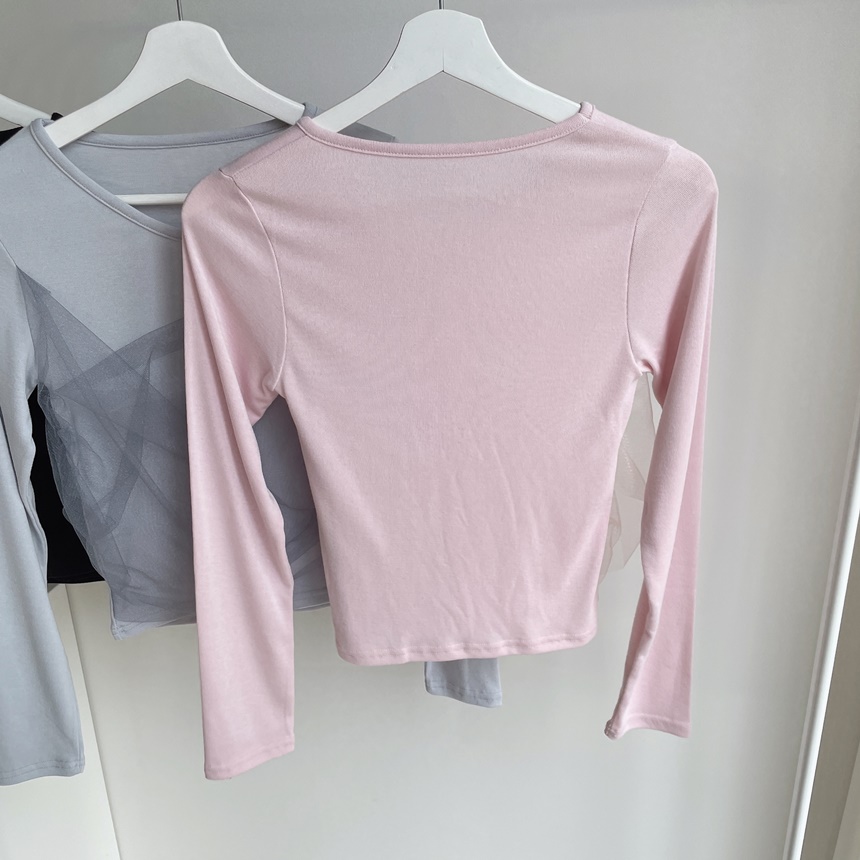 シフォンVネックTシャツ | mirangmirang | 詳細画像15