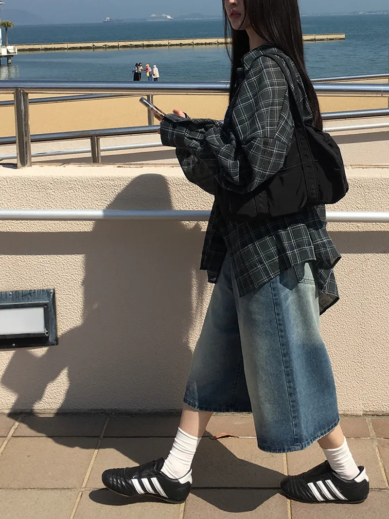ウォッシングバミューダデニムパンツ | anyonemore | 詳細画像1