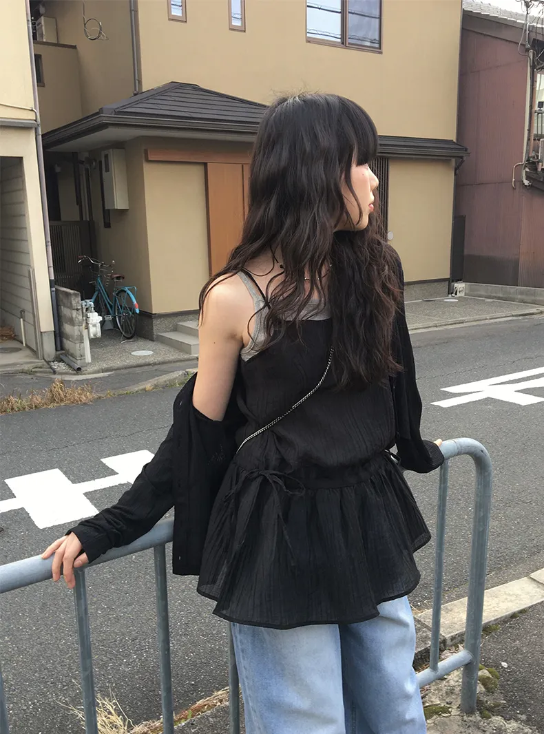ストリングリボンレイヤードキャミワンピース | anyonemore | 詳細画像1